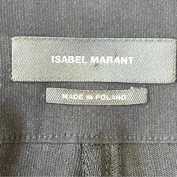 Isabel Marant Hunter Black Ruffle Hem Pants 44 - Picture 12 of 12